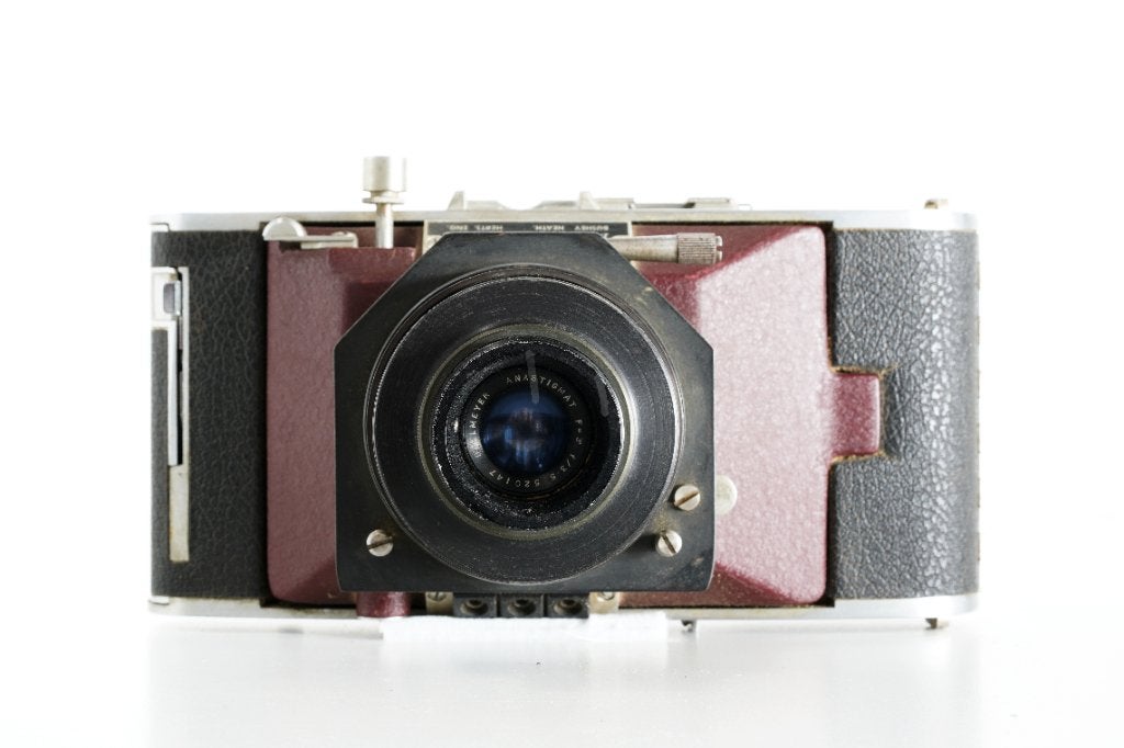Zeldzame J.Langham-Thompson Oscilloscoop Land Camera, Verzamelen, Ophalen of Verzenden, 1940 tot 1960, Fototoestel