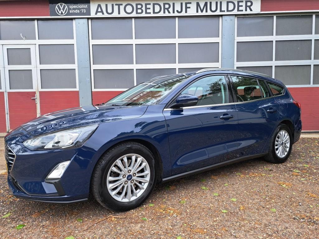 Ford FOCUS IV 1.0 125 Pk EcoBoost Titaium Business Automaat, 125 pk, Gebruikt, Met garantie (alle), Blauw