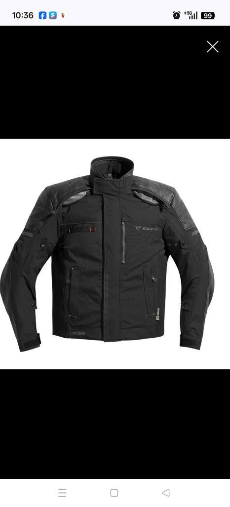 Difi motorjas maat L + handschoenen, Motoren, Kleding | Motorkleding, Ophalen of Verzenden, Tweedehands, Jas | textiel