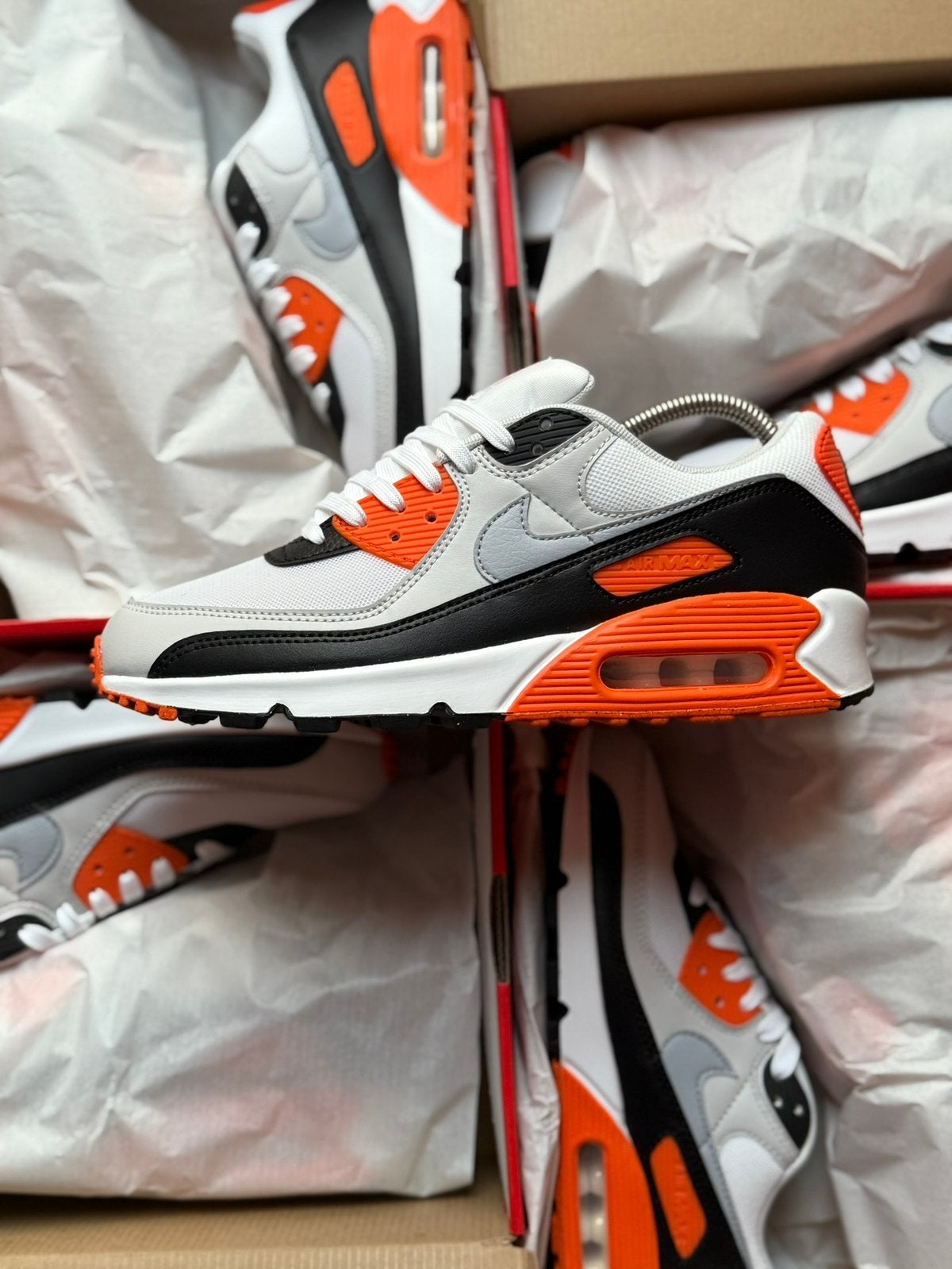 Nike Air Max 90 Safety Orange maat 40,5 Nieuw, Kleding | Dames, Nieuw, Oranje, Ophalen of Verzenden, Sneakers of Gympen