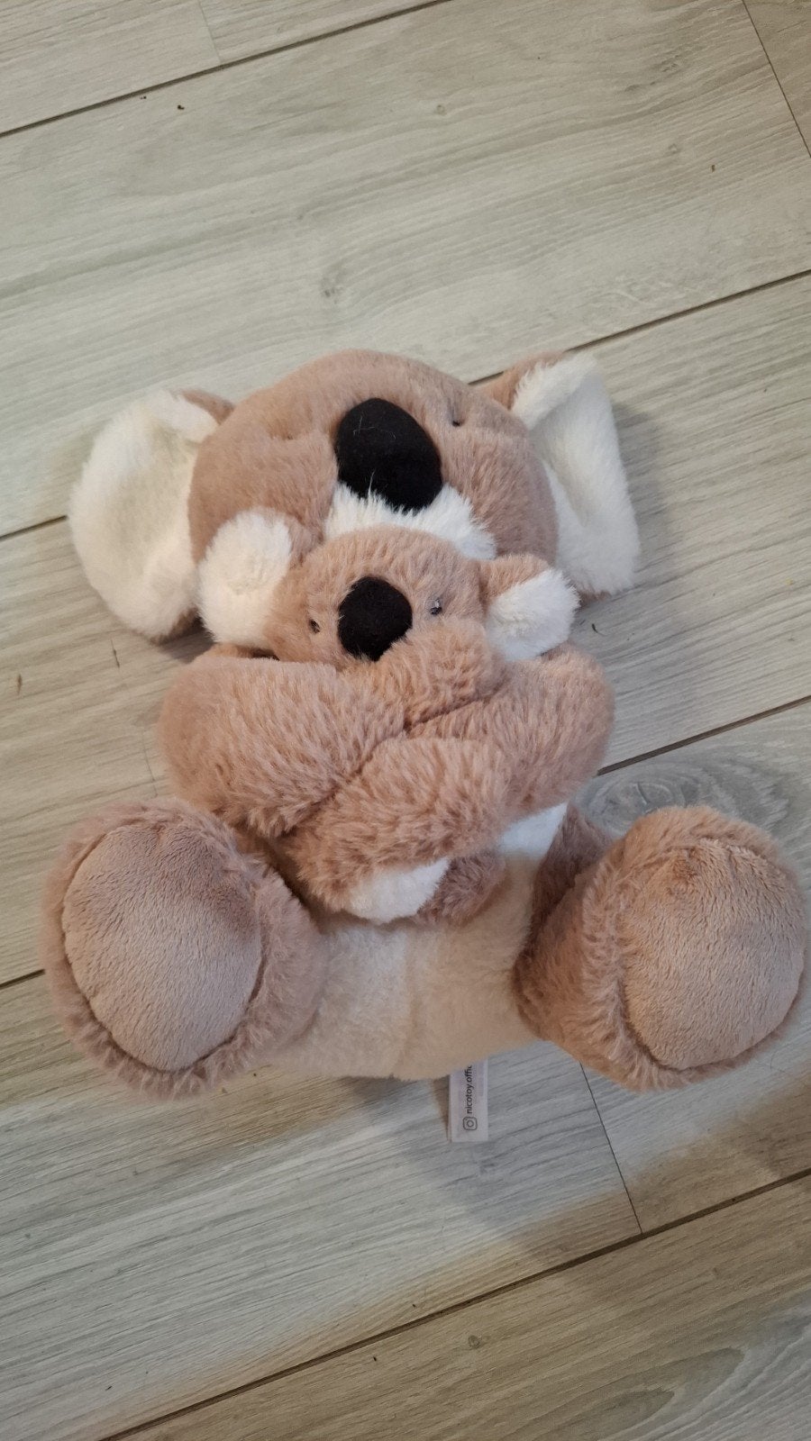 Koala knuffel met baby - Nicotoy, Ophalen, Overige typen, Zo goed als nieuw, Middelgroot (20 tot 80 cm)