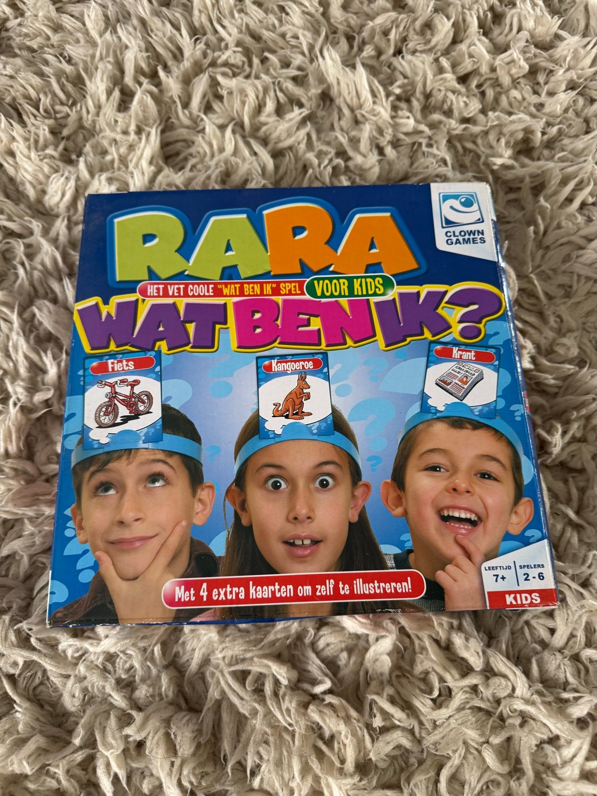 Rara Wat Ben Ik? - Het vette coole spel voor kids!, Hobby en Vrije tijd, Gezelschapsspellen | Bordspellen, Drie of vier spelers