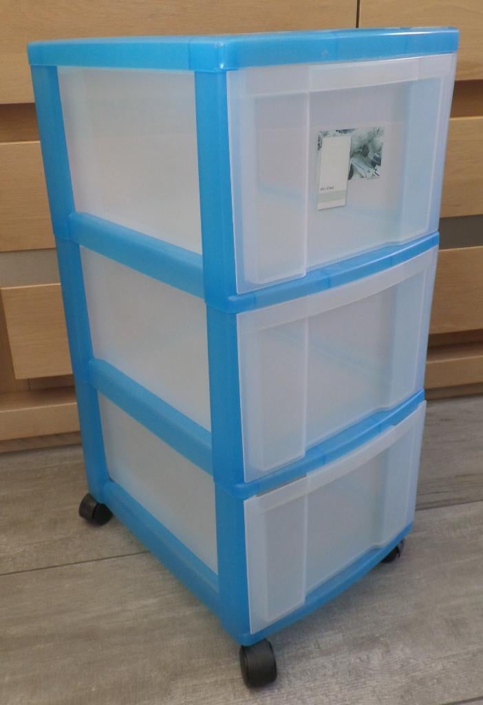 Ladekast op wieltjes opbergbak, Ophalen, Kunststof, 50 tot 100 cm, Zo goed als nieuw