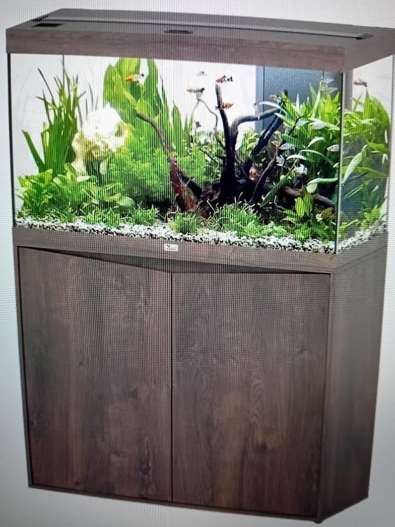 Aquatlantis Bruin met kast, Dieren en Toebehoren, Vissen | Aquaria en Toebehoren, Ophalen, Zo goed als nieuw, Leeg aquarium, Aquatlantis