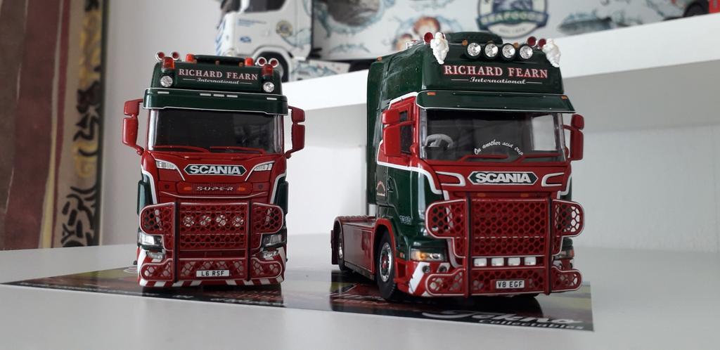 Tekno Scania set RICHARD FEARN, Ophalen of Verzenden, Zo goed als nieuw, Bus of Vrachtwagen, Tekno