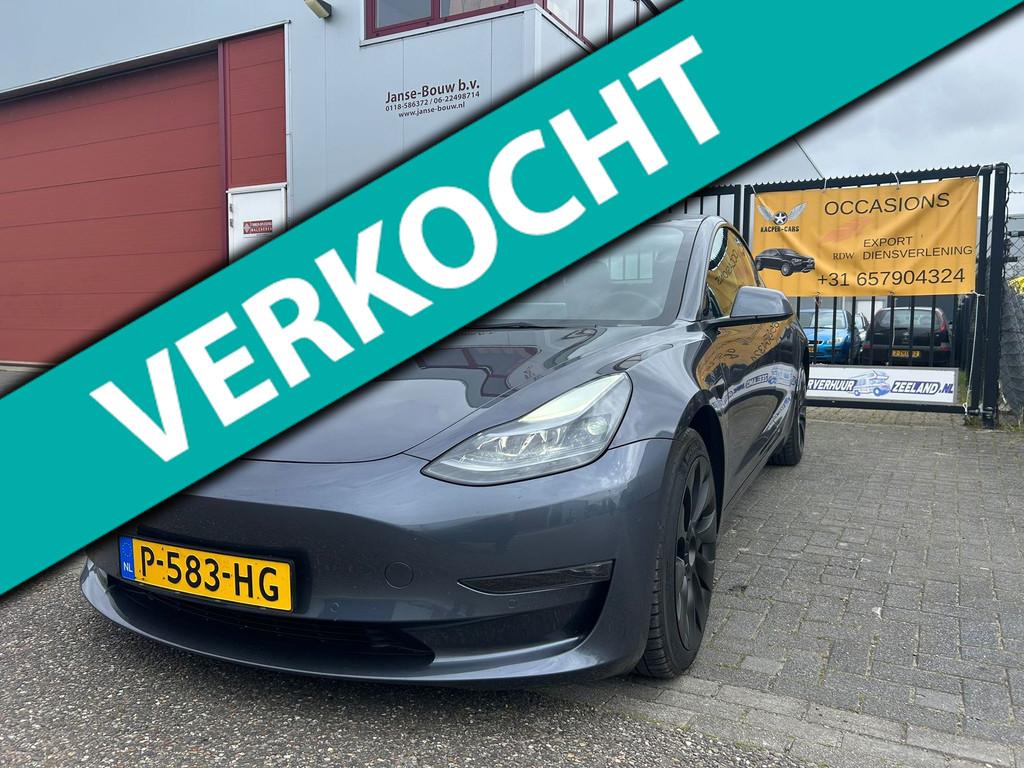 Tesla Model 3 Long Range AWD 75 kWh Auto Pilot Trekhaak, Auto's, Tesla, Automaat, 351 pk, 150 min, 55 kWh