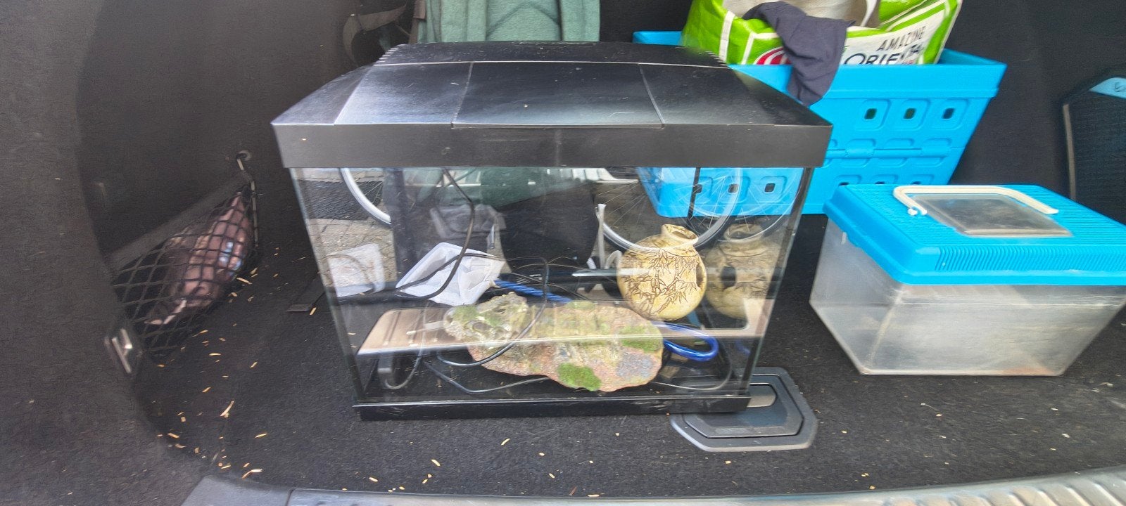 aquarium superfisch 20 liter met pomje en toebehoren, Dieren en Toebehoren, Vissen | Aquaria en Toebehoren, Ophalen, Verwarming