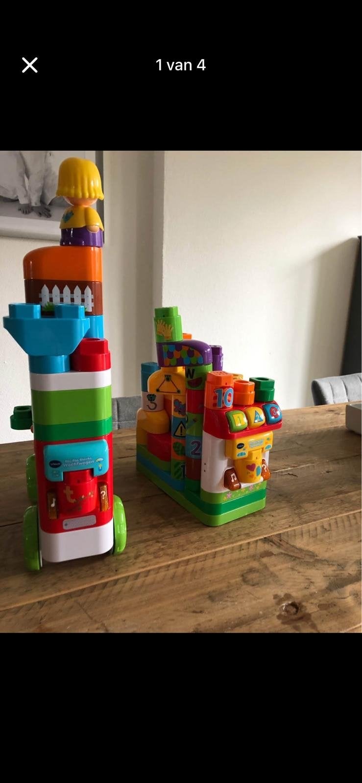 VTech Stapel & Leer Blokken en VTech Rupswagen, Kinderen en Baby's, Ophalen, Gebruikt, 0 tot 6 maanden