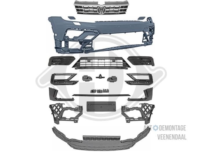 Voorbumper van een Volkswagen Tiguan, -, -, Nieuw, Ophalen of Verzenden
