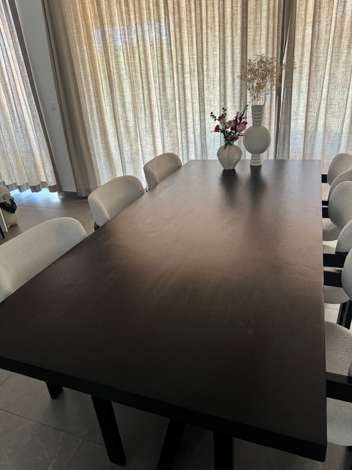 Goossens eettafel zwart, Ophalen of Verzenden, Zo goed als nieuw, Rechthoekig, 200 cm of meer
