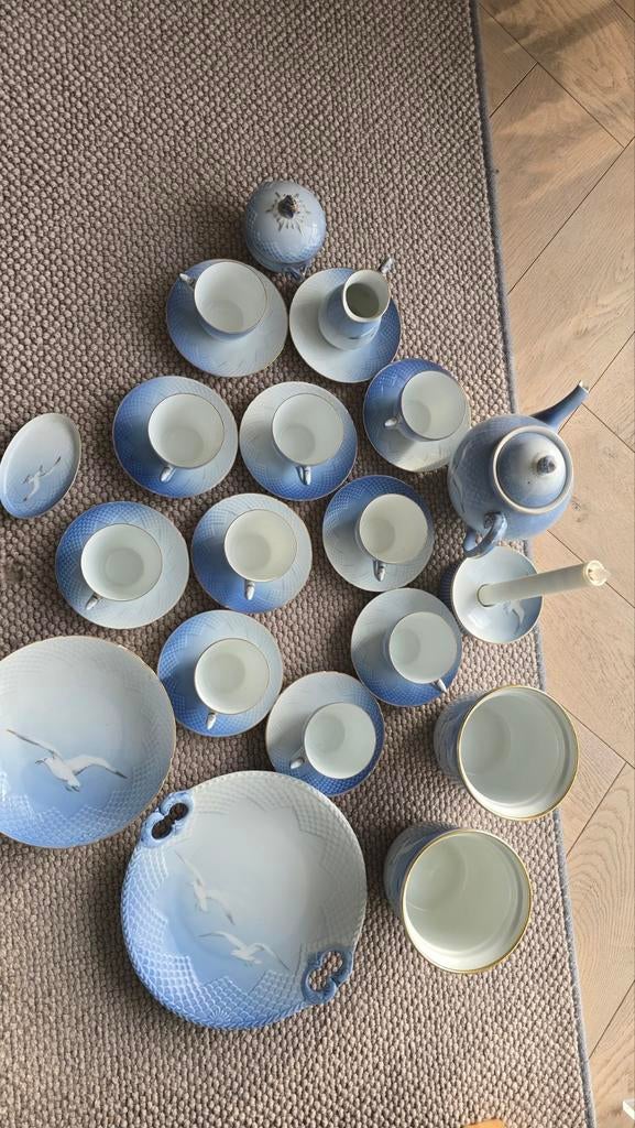 Prachtig Bing&Grondahl Seagull porselein servies - Compleet, Huis en Inrichting, Keuken | Servies, Ophalen, Zo goed als nieuw
