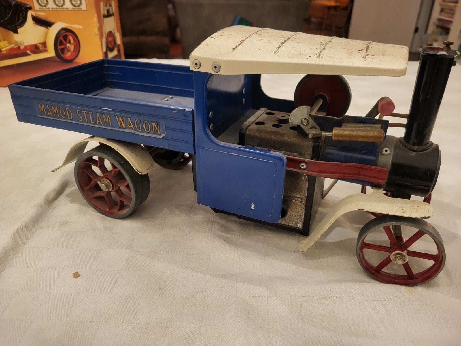 stoommachine stoomauto mamod, Verzenden, Gebruikt, Groter dan 1:32