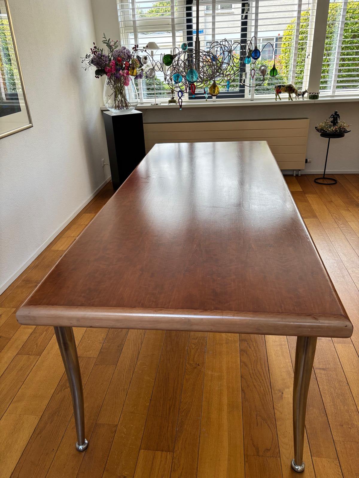 Royale eettafel van rozenhout | 240 cm | Zeer goede staat, Huis en Inrichting, Ophalen, 100 tot 150 cm, 200 cm of meer, Zo goed als nieuw