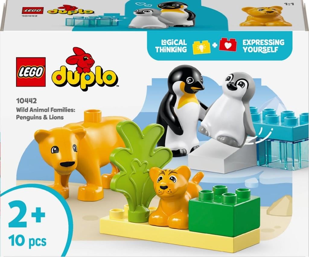 Lego Duplo 10442 Wilde dieren; pinguïns en leeuwen NIEUW, Lego, Nieuw, Ophalen of Verzenden, Duplo