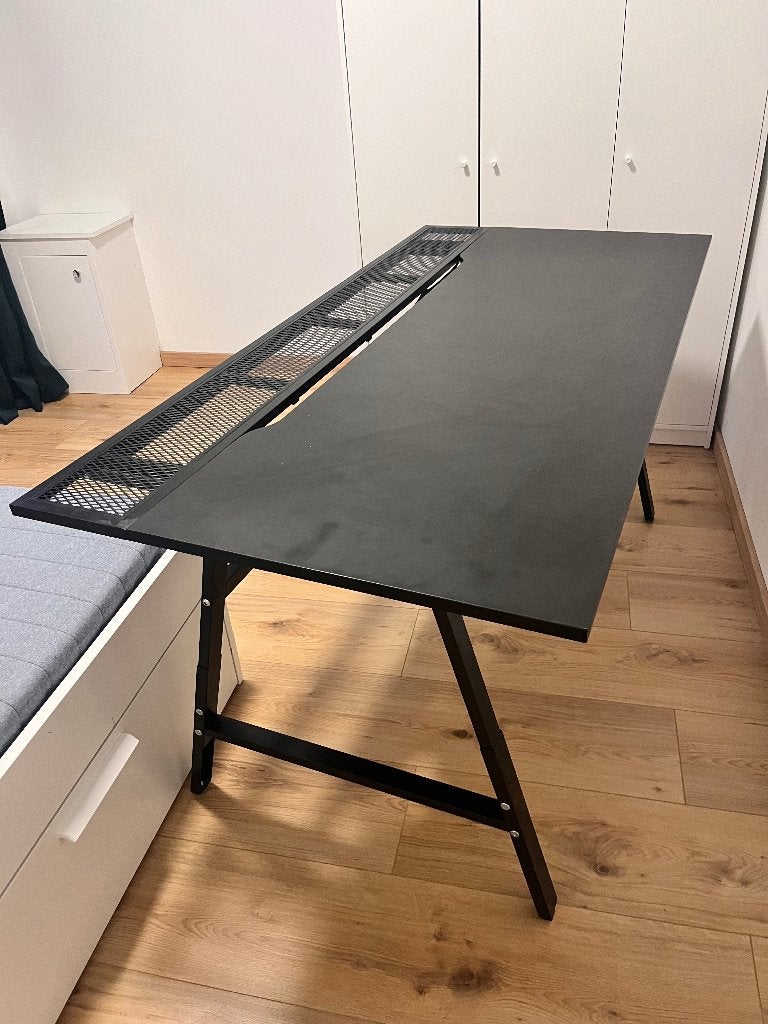 IKEA gaming table UTESPELARE (160x80), Ophalen, Zwart, Hout, 80 cm