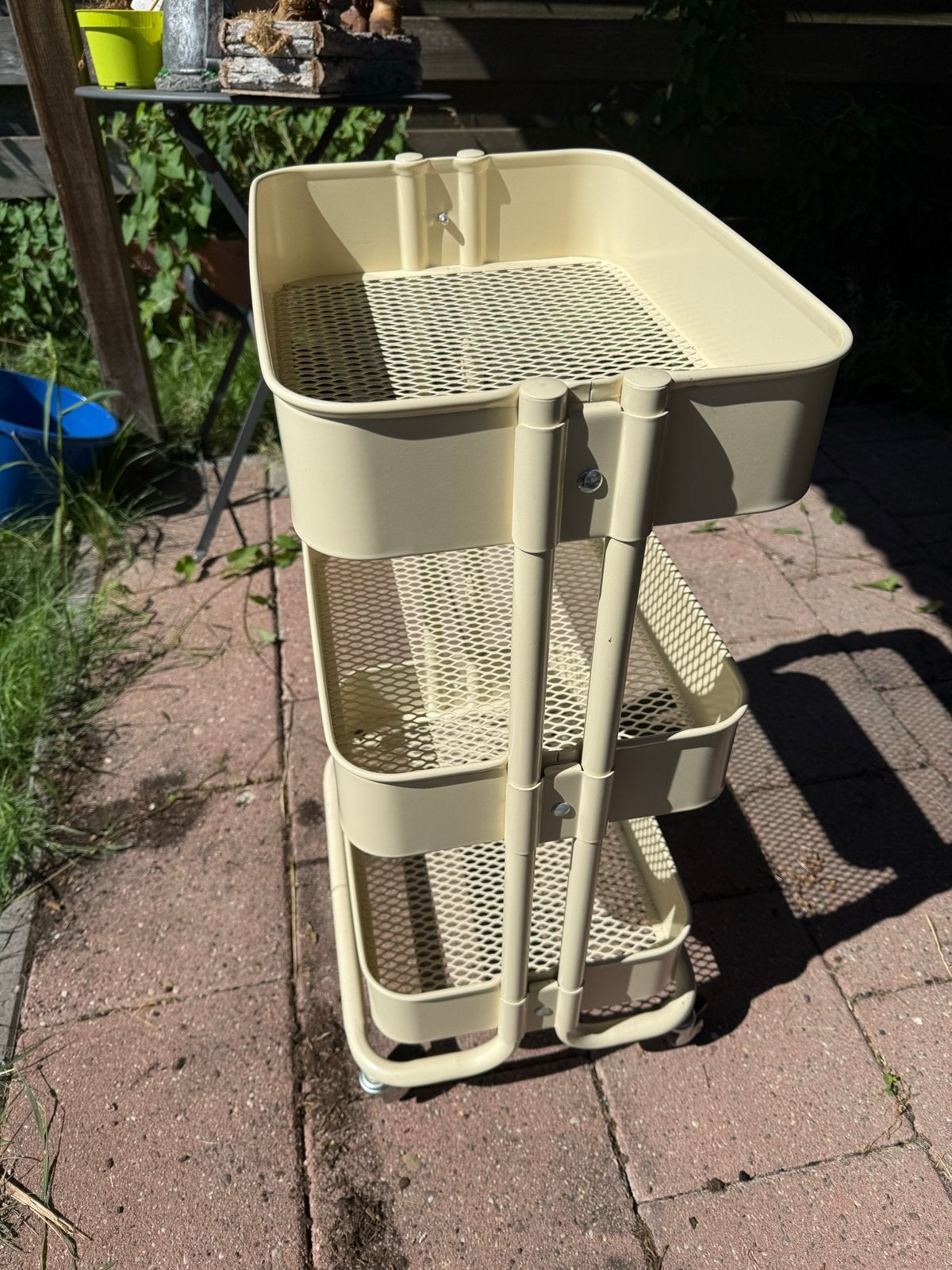 IKEA RÅSKOG Roltafel - Crème, Ophalen, Zo goed als nieuw