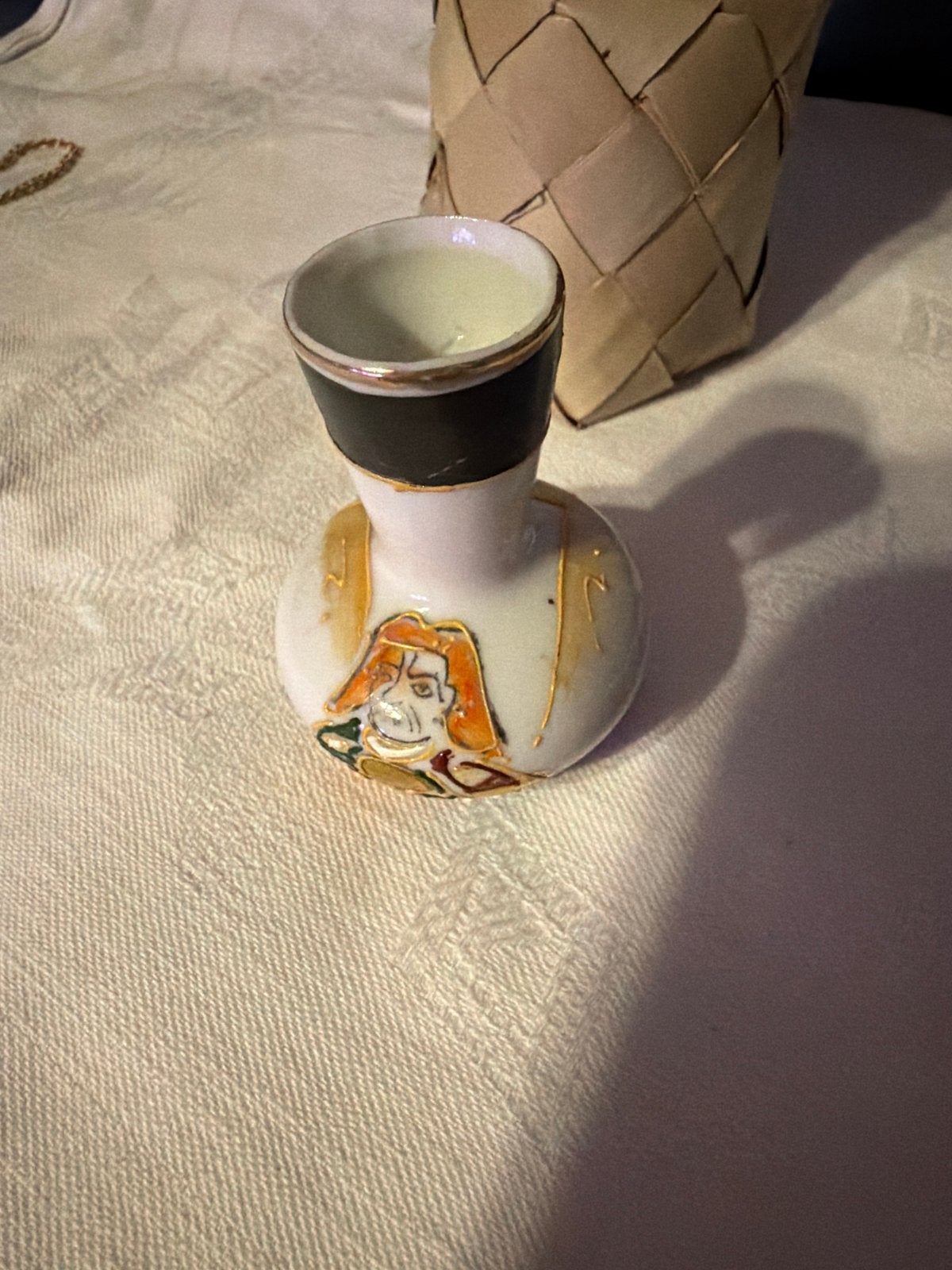 Vintage vaasje 6 cm. Uniek item, Ophalen of Verzenden