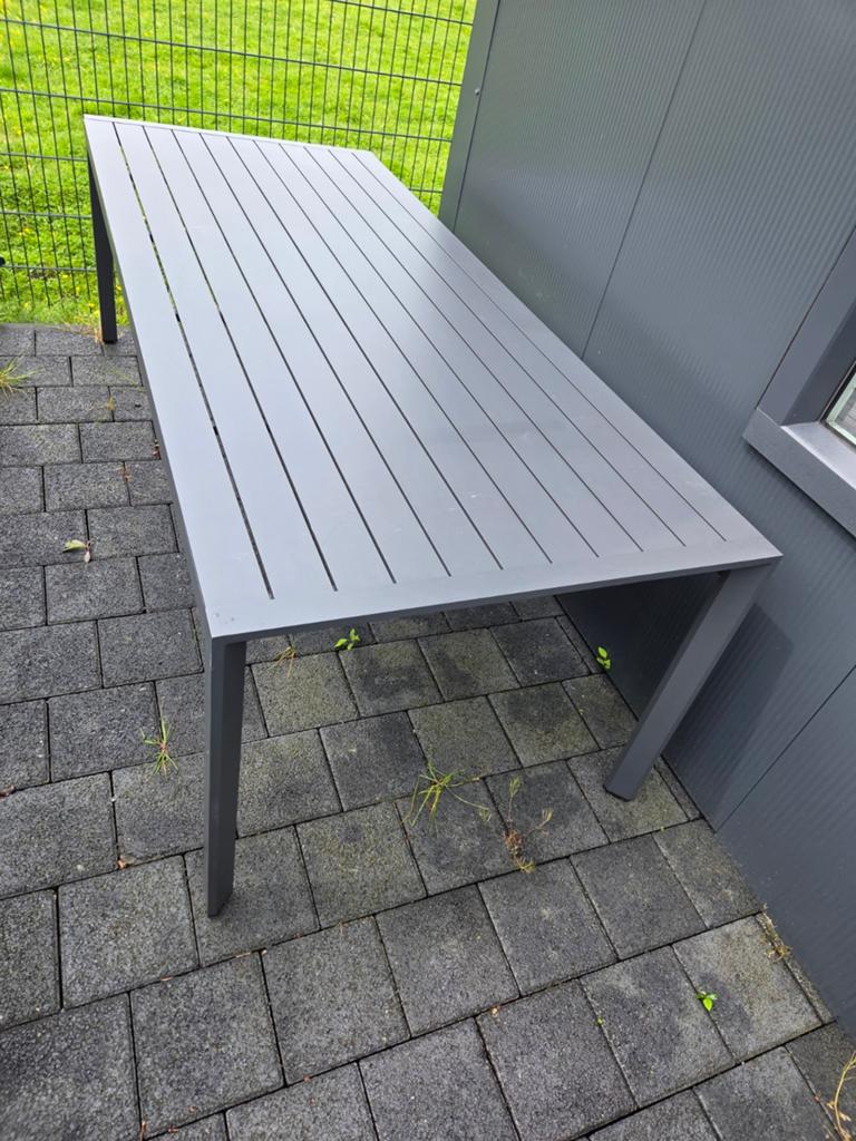 GARDEN IMPRESSIONS ALUMINIUM ONDERHOUDSVRIJE TAFEL 220X93CM, Ophalen, Nieuw