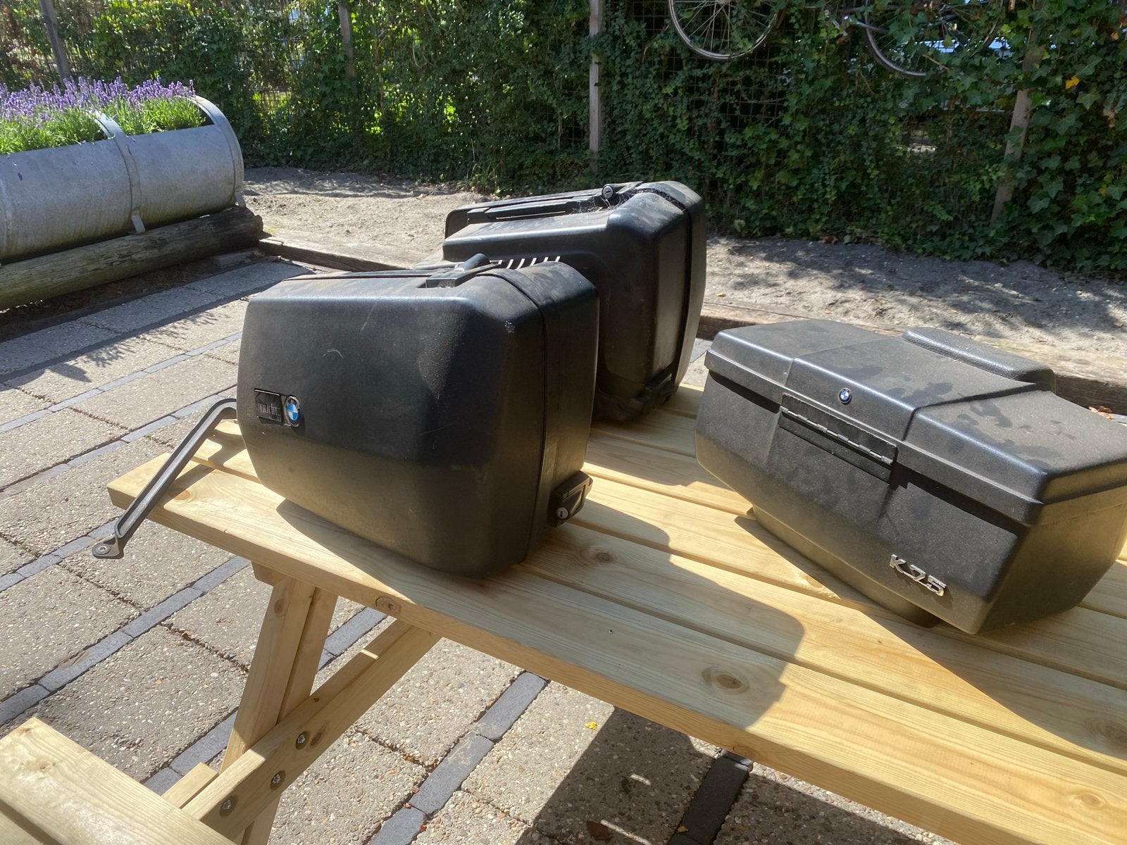 BMW k75/K100 Kofferset met bevestigingsbeugels, Ophalen, Gebruikt