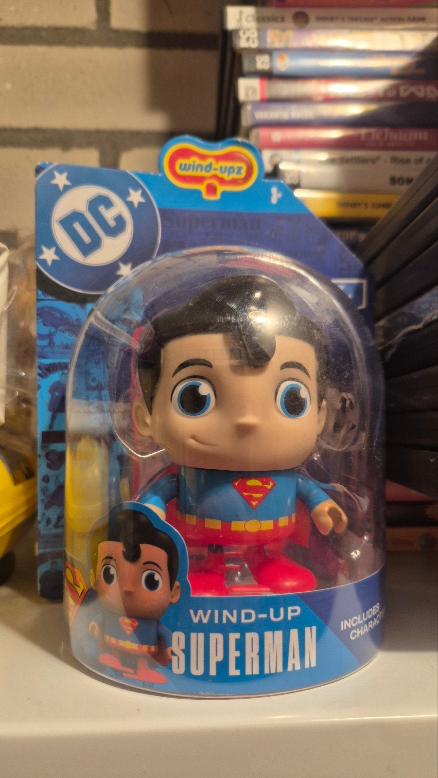 DC Wind-Upz Superman Figuur - Nieuw in verpakking, Ophalen of Verzenden, Nieuw