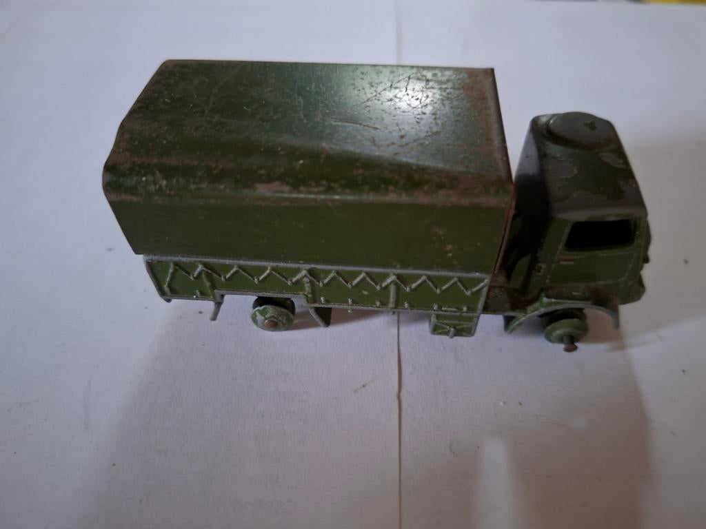 Dinky Toys Bedford QLD Army Covered Wagon No.623 - Opknapper, Ophalen of Verzenden, Gebruikt, Bus of Vrachtwagen