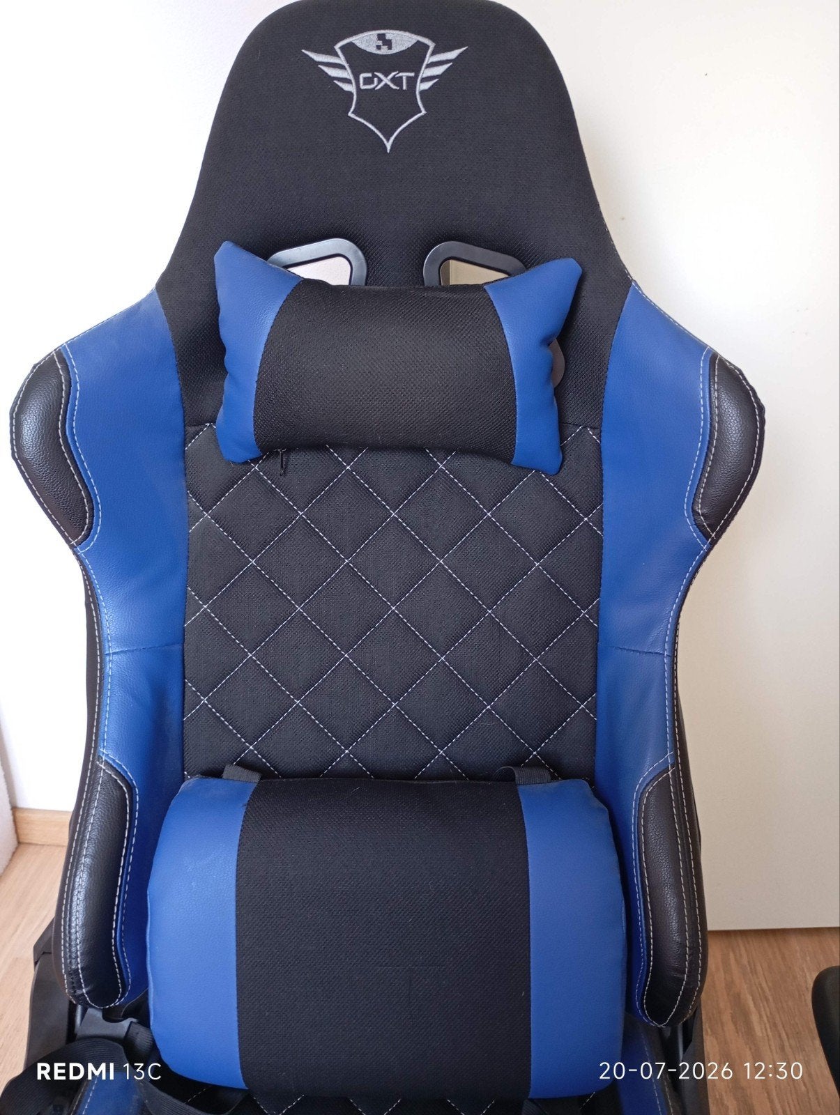 Gaming Bureaustoel - Zwart/Blauw, Ophalen, Gebruikt, Zwart, Gaming bureaustoel