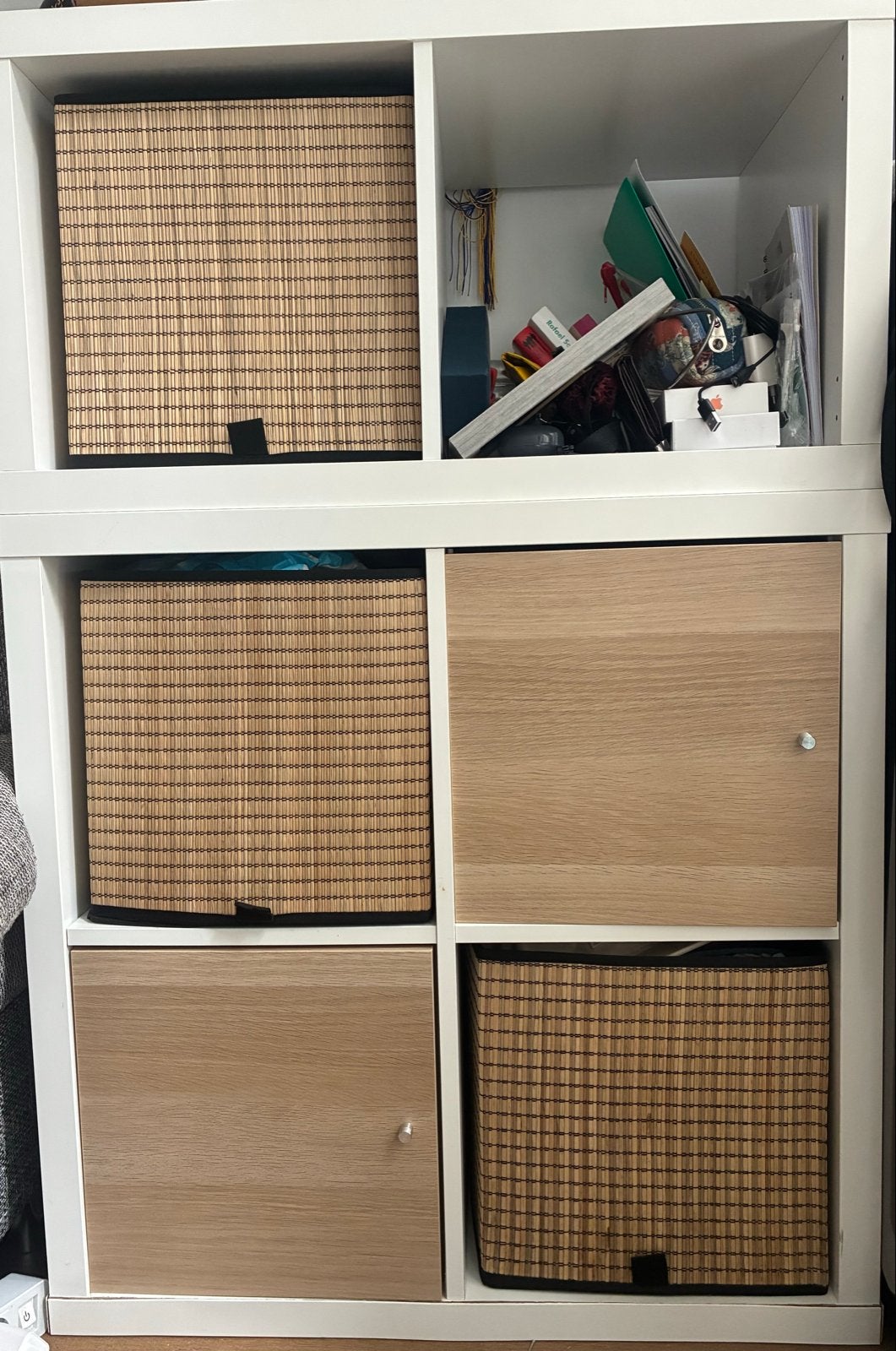 IKEA KALLAX Kast met Inzetstukken en Manden, Huis en Inrichting, Ophalen, Gebruikt