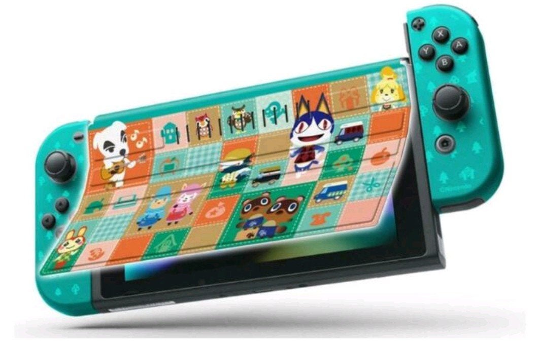 UNIEK Nintendo Switch - Animal Crossing Flipcover - shield, Hoesje, Tasje of Behuizing, Nieuw, Ophalen of Verzenden, Draadloos