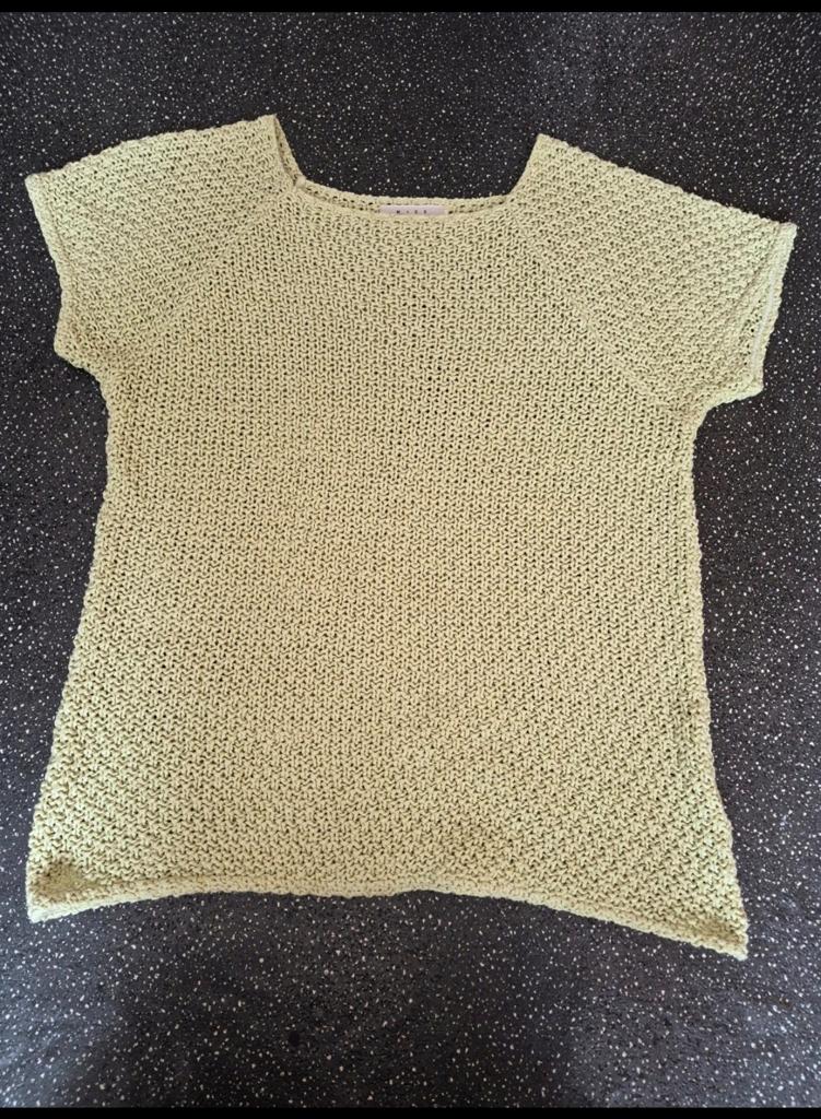 Miss Etam gebreide top met korte mouwen maat M, Kleding | Dames, T-shirts, Maat 38/40 (M), Ophalen of Verzenden, Zo goed als nieuw