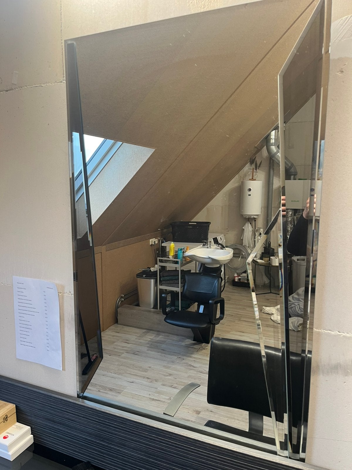Spiegel, Huis en Inrichting, Ophalen, 100 tot 150 cm, Zo goed als nieuw, Rechthoekig