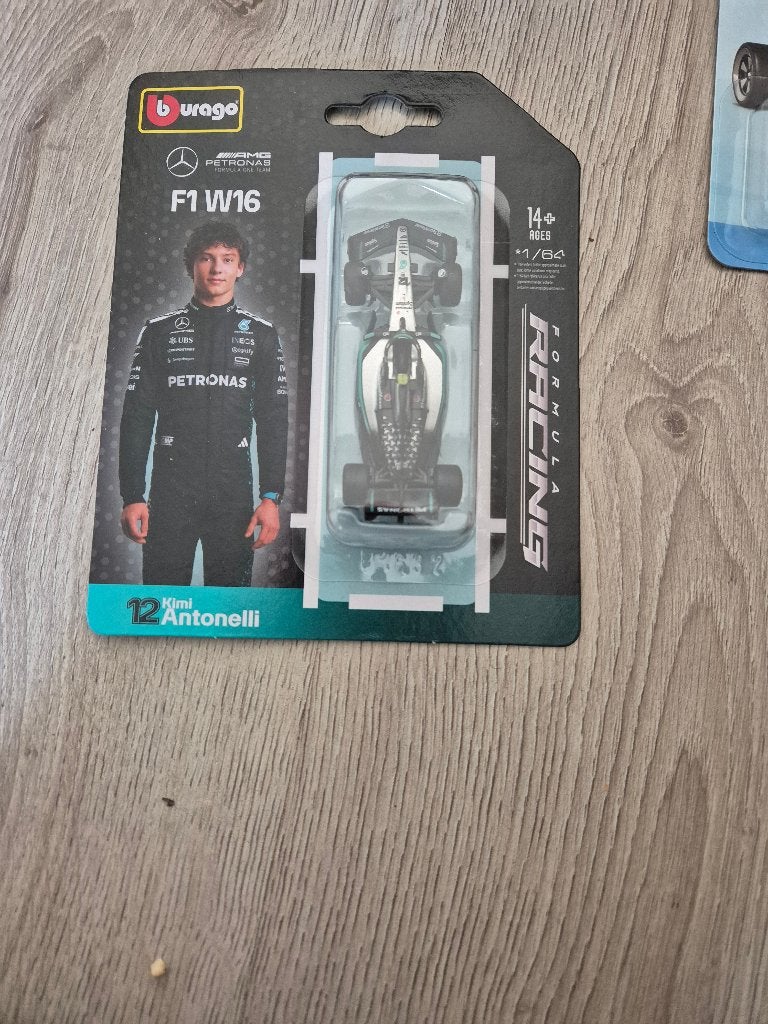 bburago f1 mercedes kimi antonelli, Ophalen of Verzenden, Nieuw, Auto