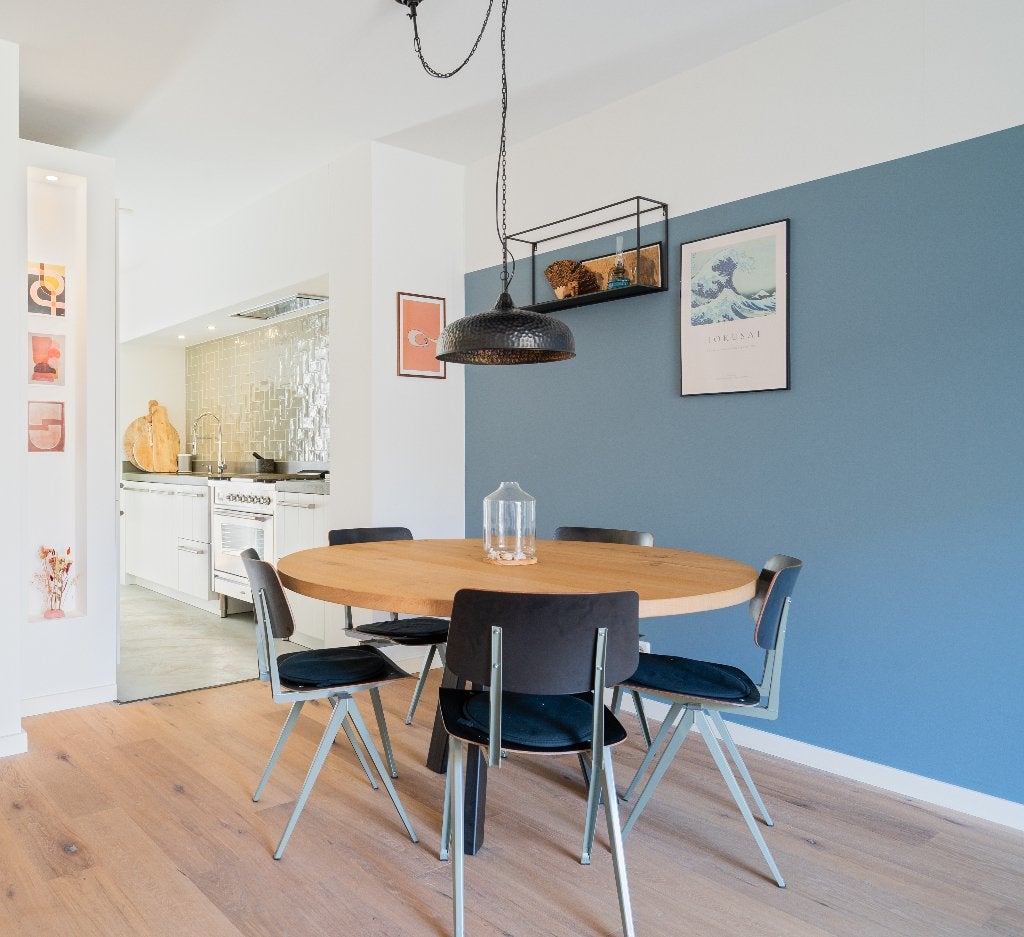 Ronde eiken eettafel - Table du Sud - 140cm, Ophalen, Vijf personen of meer, Gebruikt, Modern, Robuust