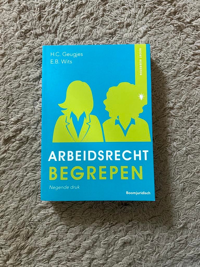 Arbeidsrecht Begrepen - 9e druk, Ophalen of Verzenden, Gamma, Zo goed als nieuw, HBO