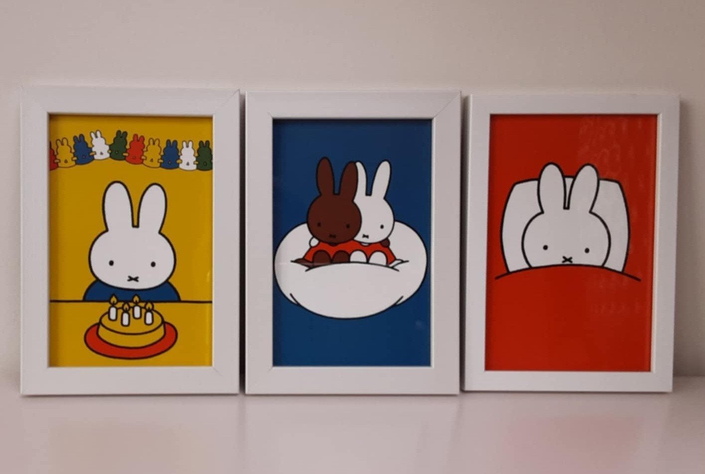 Drie nieuwe lijstjes met ansichtkaarten van Nijntje, Ophalen of Verzenden, Nieuw, Wanddecoratie