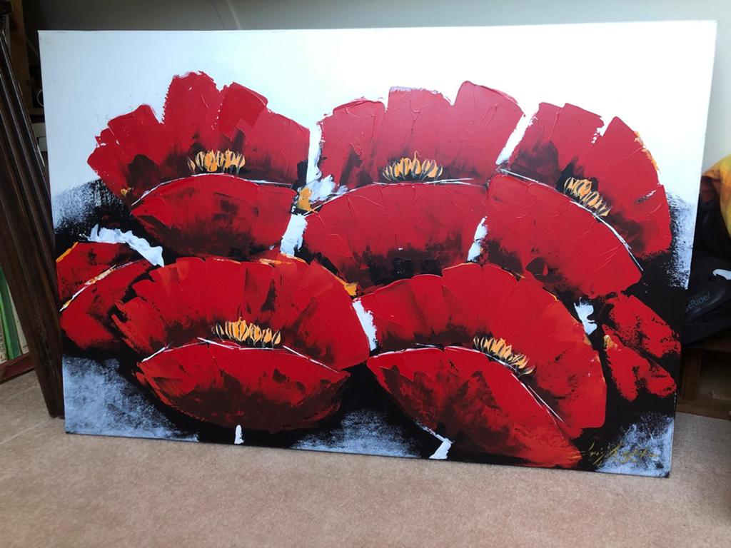 Te koop schilderij, Ophalen, Zo goed als nieuw, Rechthoekig, Minder dan 100 cm