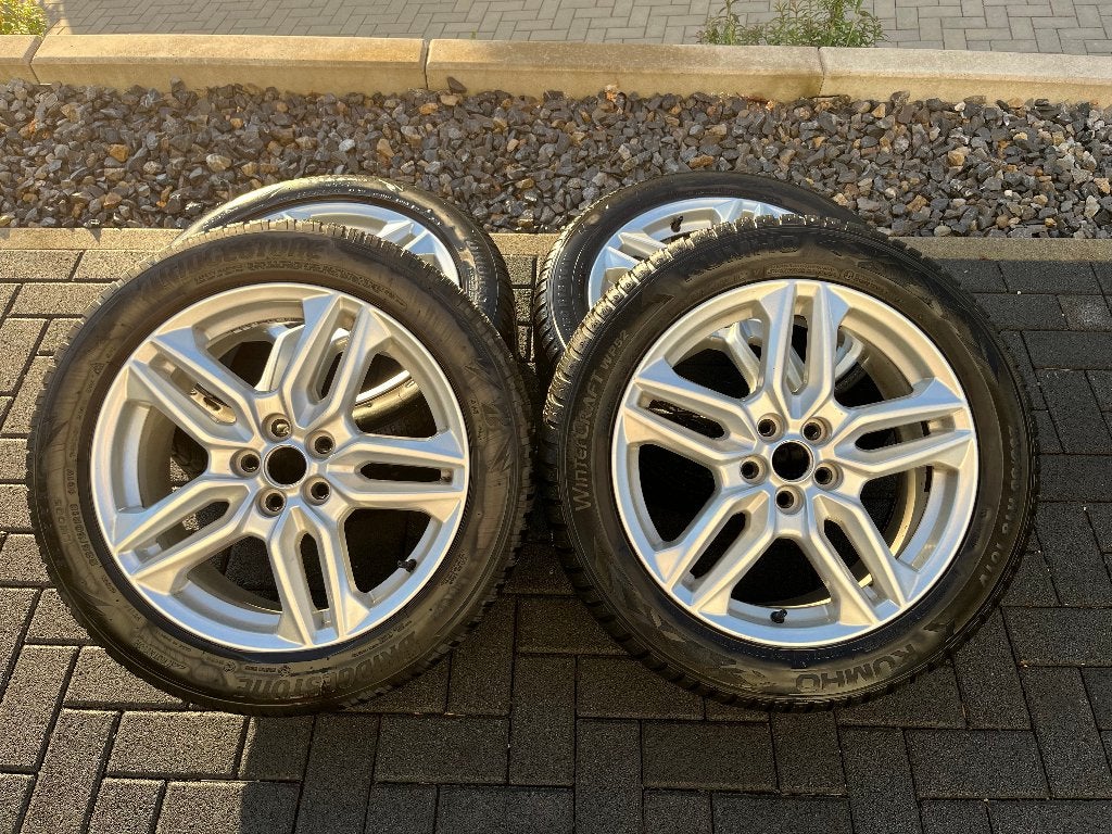 Ford 18" lichtmetalen velgen met gemonteerde winterbanden, Ophalen, 18 inch, Gebruikt, Winterbanden