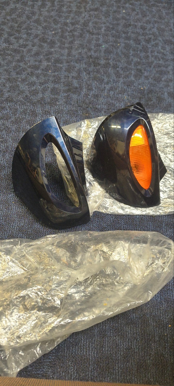 Spiegelkappen BMW R1100/R1150RT Donker Blauw Glanzend, Ophalen of Verzenden