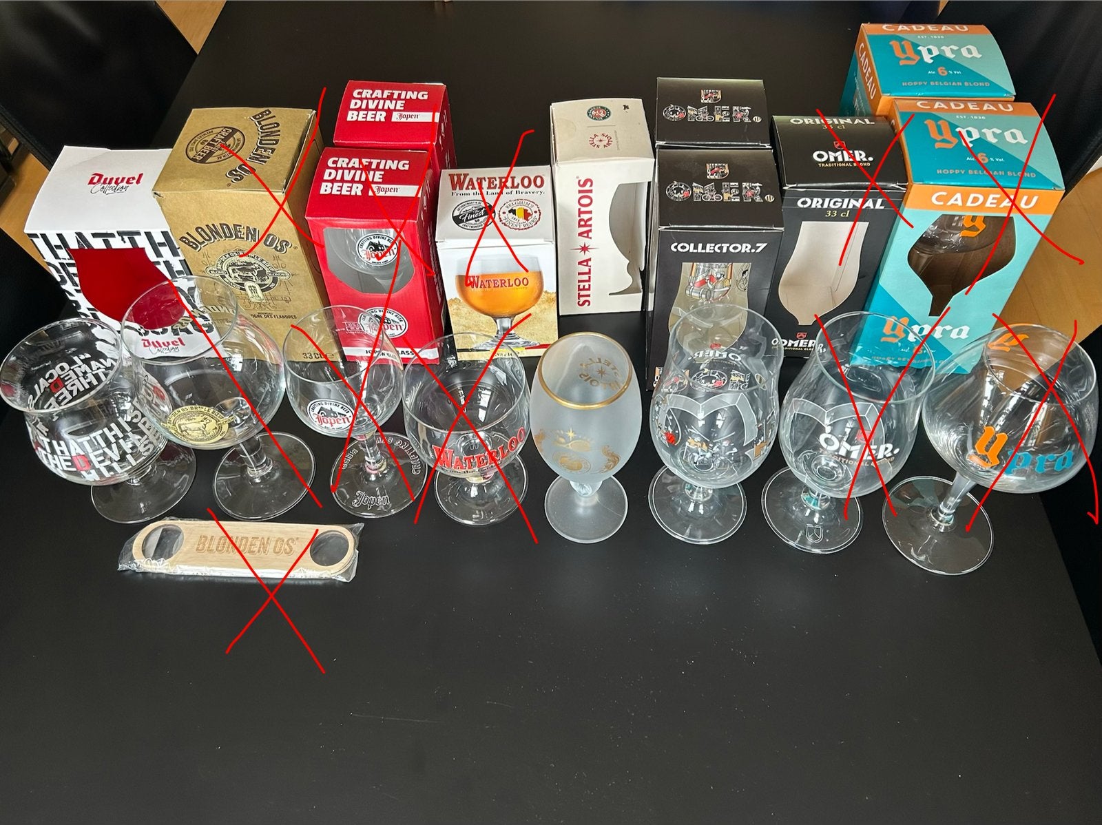Diverse bierglazen - deels in doos, Ophalen, Nieuw, Bierglas