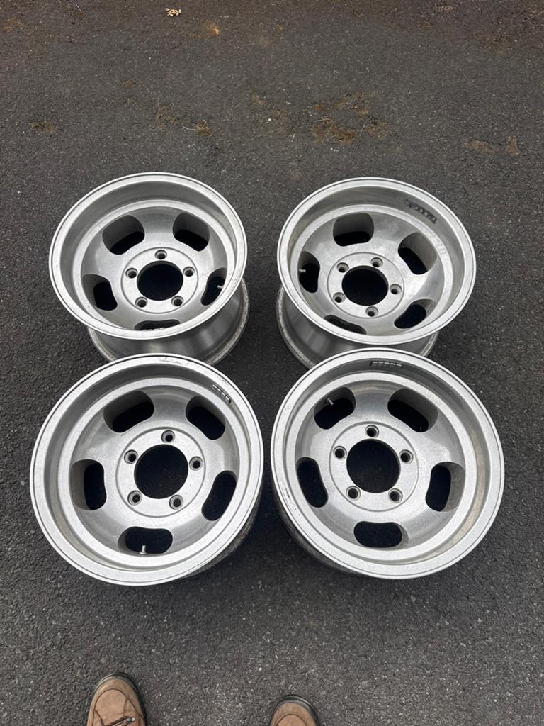 Set vintage American racing wheels voor jeep cj, Ophalen of Verzenden, Gebruikt