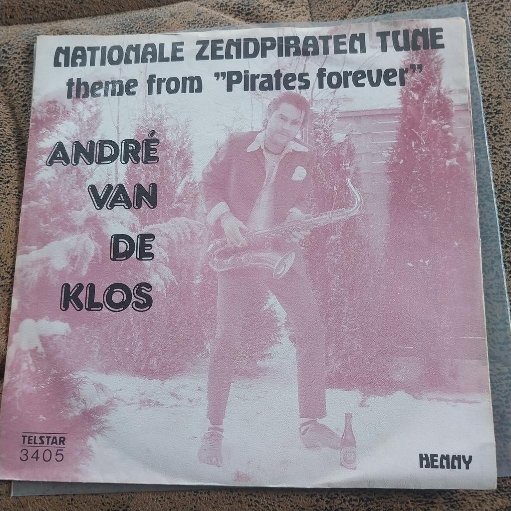 André van de Klos - Nationale Zendpiraten Tune Single, Ophalen of Verzenden, Gebruikt, Nederlandstalig