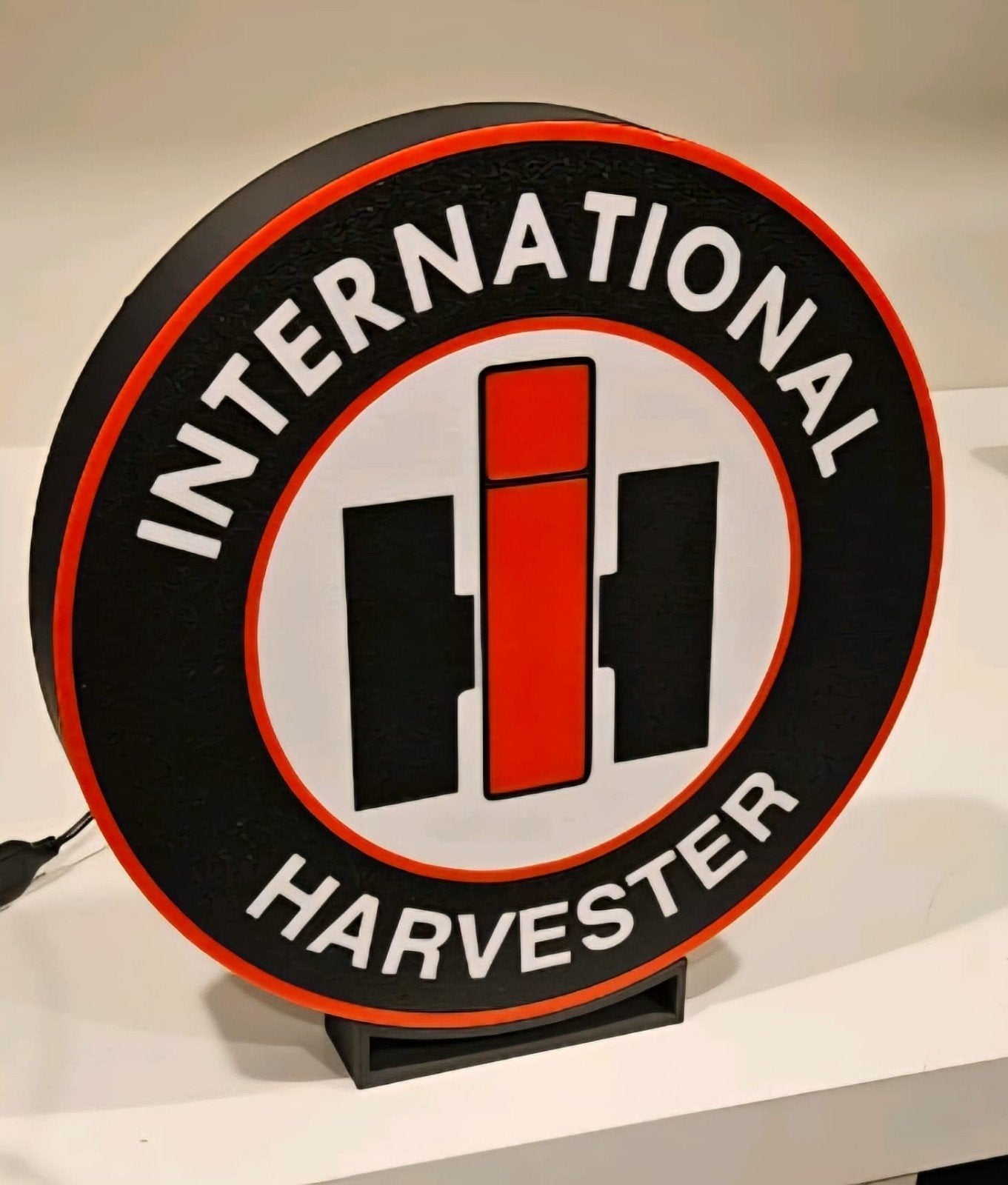 LED Lamp International Harvester Logo, Ophalen of Verzenden, Nieuw, Lichtbak of (neon) lamp