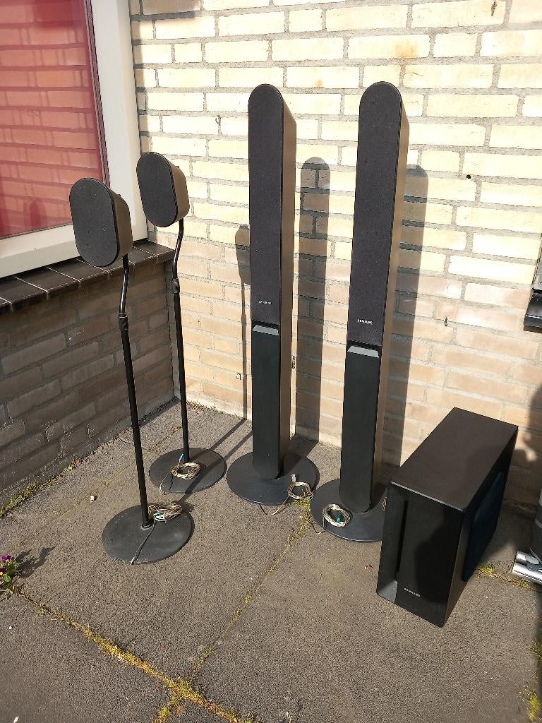 SAMSUNG SUROUND speakers, Gebruikt, Complete surroundset, Minder dan 60 watt, Ophalen