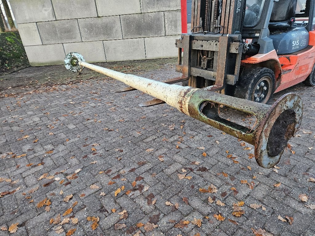 Antieke gietijzeren lantarenpaal Met lampenkap, Ophalen, Gebruikt, Minder dan 50 watt, Staande lamp