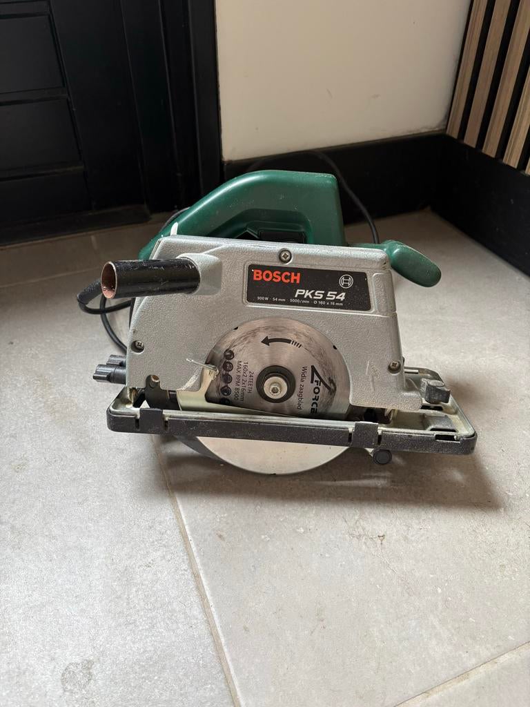 Bosch PKS 54 Cirkelzaag - Krachtig en Betrouwbaar, Ophalen, Gebruikt, Cirkelzaag, 600 tot 1200 watt
