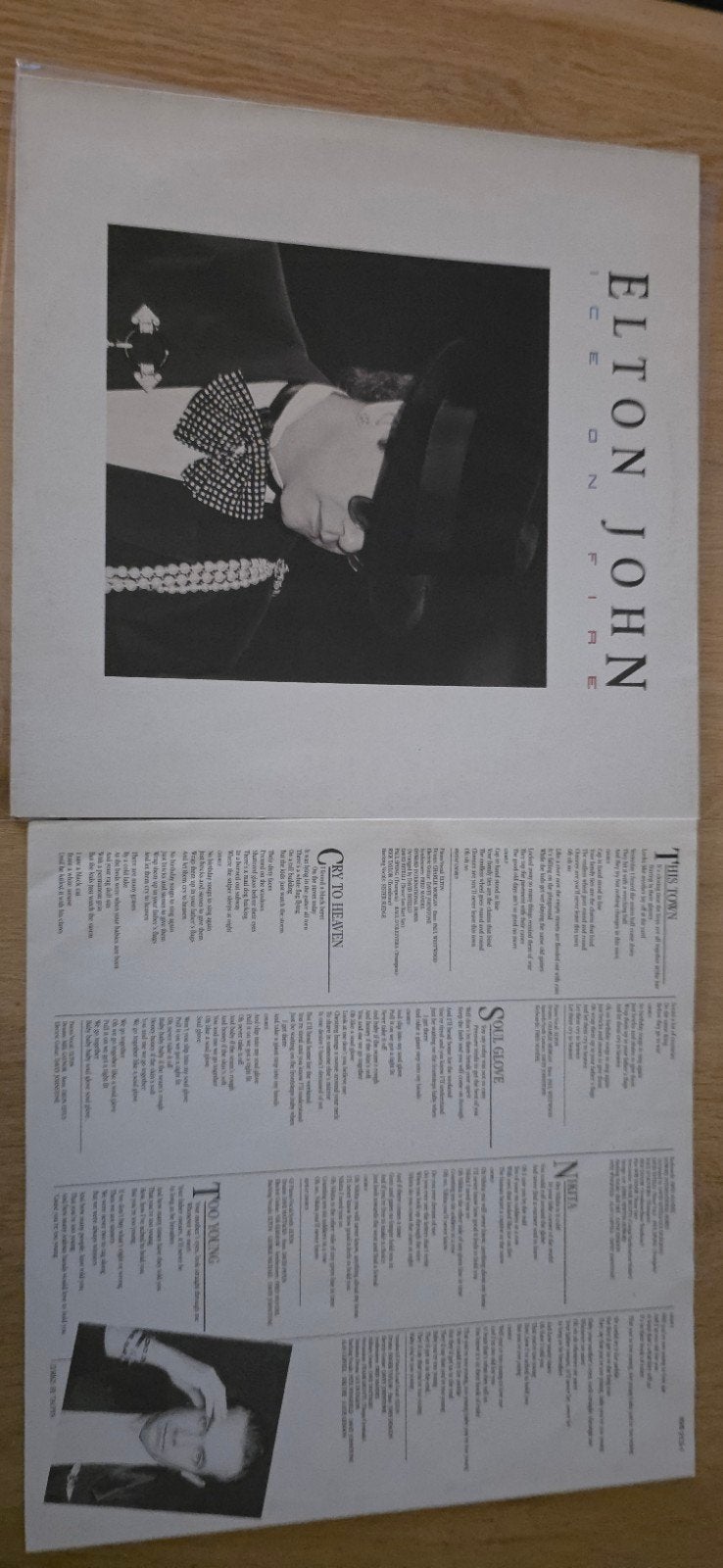 Elton John - Ice On Fire LP (1985), LP, Gebruikt, Pop, Ophalen of Verzenden