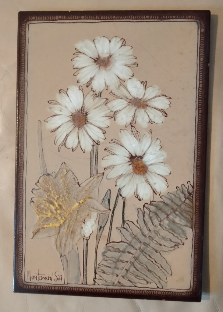 Vintage wandtegel van Montanari Italy, Antiek en Kunst, Ophalen of Verzenden