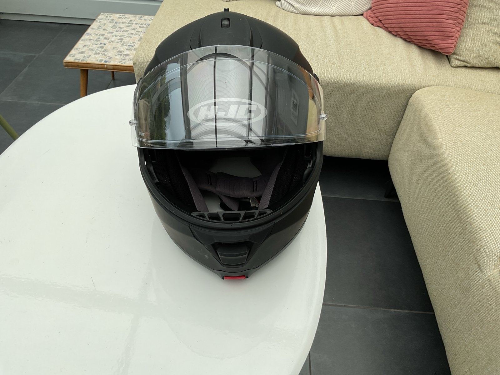 HJC IS-MAX II Systeemhelm Maat L Zwart met dubbele headsets, Systeemhelm, Heren, HJC, Ophalen of Verzenden