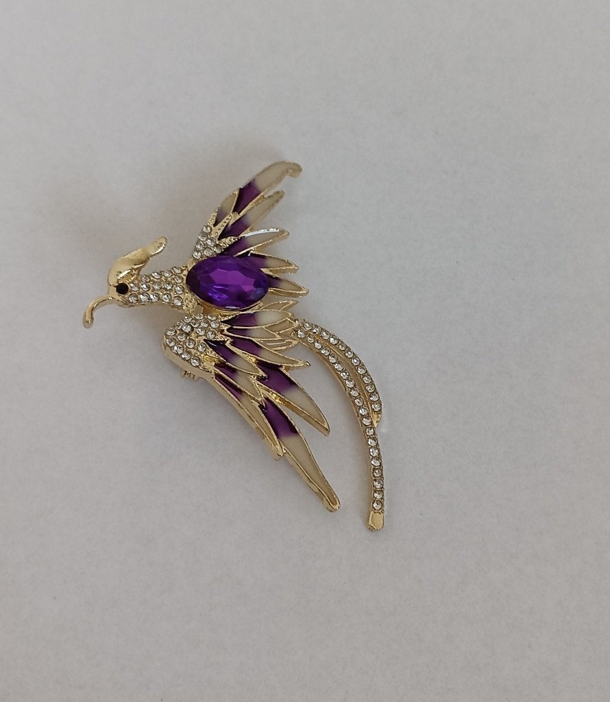 Feniks broche, Sieraden, Tassen en Uiterlijk, Overige materialen, 4 tot 7 cm, Overige kleuren, Nieuw