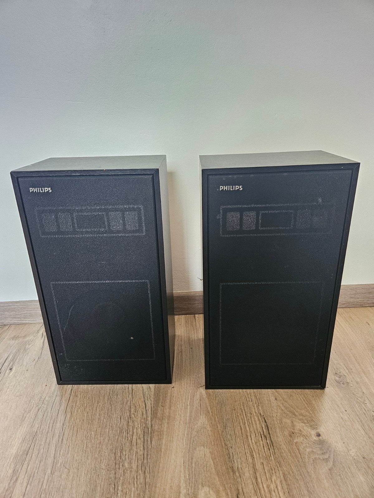 Philips 70FB141 luidsprekers, Stereo speakers, Philips, Gebruikt, Inclusief kabels