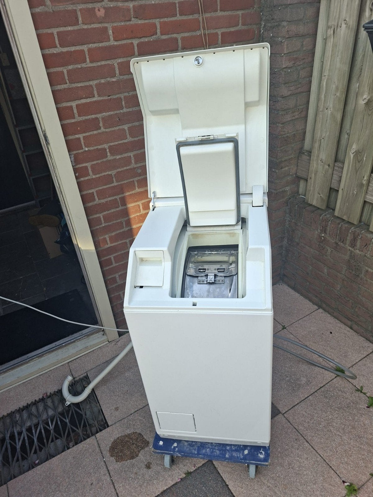 Miele wasmachine bovenlader, Witgoed en Apparatuur, Ophalen, Zo goed als nieuw, 1200 tot 1600 toeren, 85 tot 90 cm